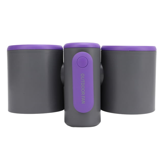 Ventilador De Cintura Portátil, Ventilador De Cintura De Doble Cabezal Para Exteriores De 3 Velocidades, Ventilador De Coche Con Pantalla LCD Inteligente Ligera, Ventilador Turbo