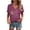 Purple, variant on Womens T Shirts Oversized Floral Print Summer Tops Fashion 2026 V-Neck Short Sleeve Basic Spring Tee