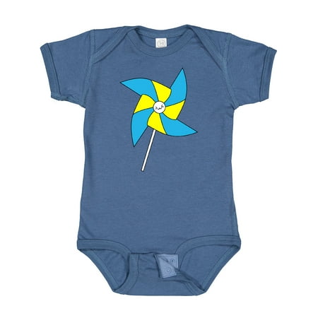 

Inktastic Yellow and Blue Pinwheel Gift Baby Boy or Baby Girl Bodysuit