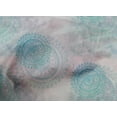thumbnail image 4 of oneOone Cotton Cambric Teal Blue Fabric Mandala Watercolor Craft Projects Decor Fabric Printed By The Yard 56 Inch Wide, 4 of 4