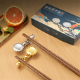 thumbnail image 2 of Chopsticks Holder Alloy Retro Dragon Chopsticks Rack Knife Spoon Fork Stand Chopstick Rest,Gold 2PCS, 2 of 7