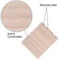 6 Pieces Women's Soft Comfortable Elastic Bra Extenders Bra Extension Strap 4 Hook 3 Row Lady's