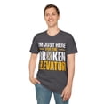 thumbnail image 5 of Here For The Broken Elevator Mechanic Elevator Technician Softstyle T-Shirt, 5 of 5