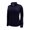 Navy, variant on Monterey Club Women's Melange Jersey Performance Sport Top Long Sleeve Golf Polo Shirt #2361