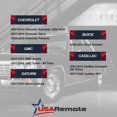 thumbnail image 4 of Mando a distancia de entrada sin llave para coche con llave de encendido, compatible con Chevy Suburban Tahoe Traverse/GMC Acadia Yukon/Cadillac Escalade SRX/Buick Enclave/Saturn Outlook, juego de 2, 4 of 5