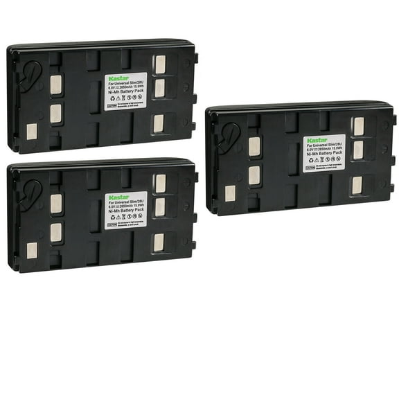 Kastar 3-Pack Battery Replacement for Panasonic NV-S600 NV-S600EN NV-S65E NV-S6A NV-S6B NV-S6E NV-S7 NV-S70 NV-S700 NV-S750 NV-S78 NV-S8 NV-S800 NV-S85/E NV-S850 NV-S850EN NV-S88E NV-S8A