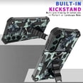 thumbnail image 4 of Allytechgroup Galaxy A16 5G Shockproof Case, Kickstand Camouflage Pattern Design Military Grade Shockproof Compatible with Car Mount Magnetic Back Cover for Samsung Galaxy A16 5G, Mint, 4 of 6