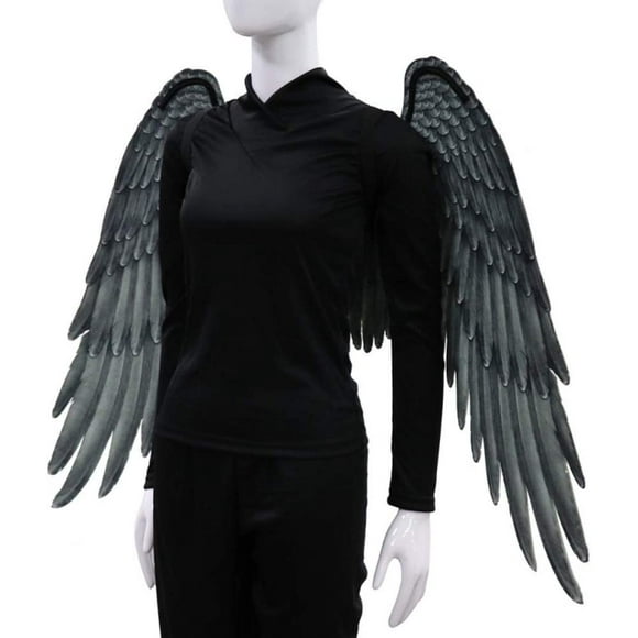 3d Angel Wings Black Fairy Wings Costume Halloween Party Carnival Cosplay Wings For Adults Men Women Kids Children, Halloween Decoration Props