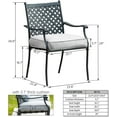 thumbnail image 5 of PatioFestival Patio Dining Chairs Stackable Outdoor Chairs Dining Furniture Set of 4,All Weather Frame with Thick Cushion for Porch,Yard,Balcony,Kitchen, 5 of 13