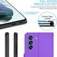 thumbnail image 6 of CoverON For Samsung Galaxy S21 FE Wallet Case, RFID Blocking Vegan Leather 6x Card Slot Holder Cover Flip Folio Phone Pouch, Purple, 6 of 7