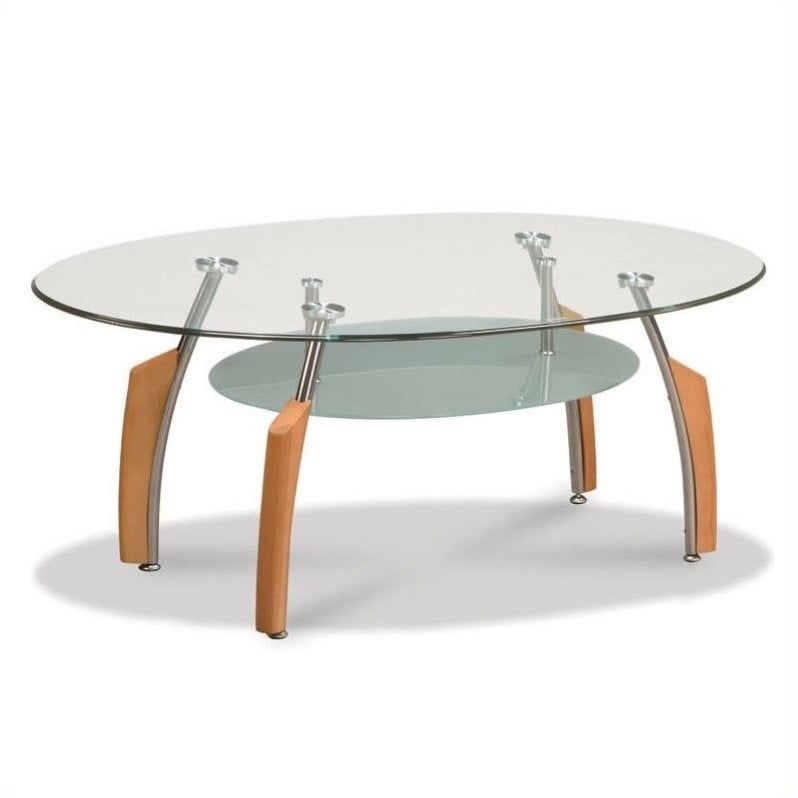 Coaster Furniture Light Oak Coffee Table