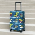 thumbnail image 6 of Rateoe Dinosaur on the Beach Vacation Printed Luggage Cover, Suitcase Protector Fits 18-32 Inch Luggage-Large, 6 of 7