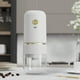 thumbnail image 1 of Molinillo de café recargable inalámbrico - Molino de muelas eléctrico portátil con núcleo cerámico, ajustes ajustables para espresso, prensa francesa y goteo, blanco, 1 of 6
