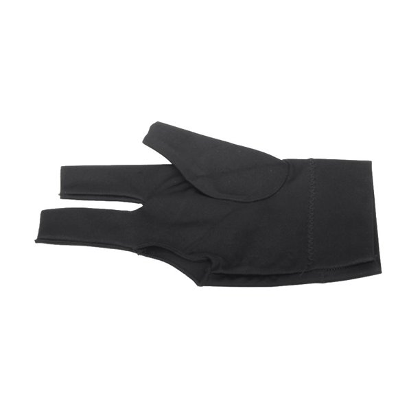 Guante Profesional Sunnimix Negro Para Billar De Mano Izquierda Tres Abierto