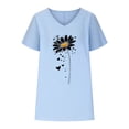 thumbnail image 4 of Women Summer Tops Trendy Blouses for Women Casual Summer Cute Shirts Trendy Going Out Plus Size Womens Workout Tops Set Generic Blouses for Women Clearance Orders, 4 of 6