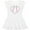 AA-White, variant on Inktastic Heart Shaped Baseball Girls Toddler Dress