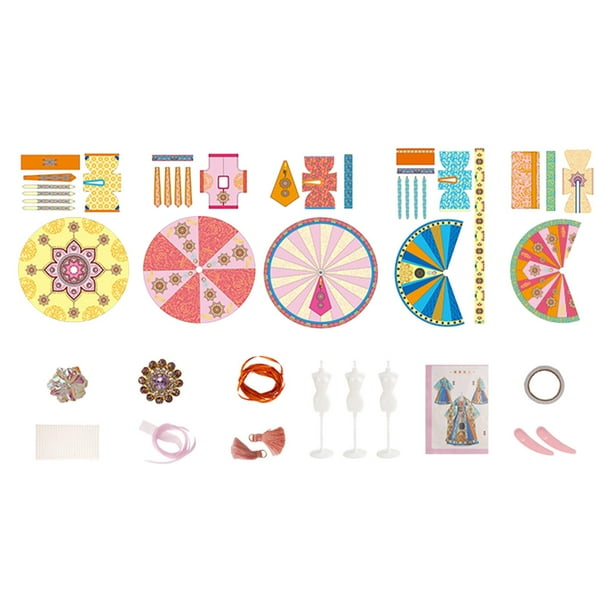 Kits de disenador de moda kits de costura para ninas conjunto de ropa de vestido de princesa manualidades de bricolaje para la edad 6 7 8 9 10 11 Sunnimix Diseno de moda Walmart en linea