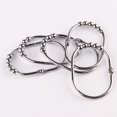 thumbnail image 4 of 12 Piezas Anillos de Cortina de Barra de Poste Barra de de Gancho de Perla # 1 BLESIY Cortina de ducha Anillos Ganchos, 4 of 8