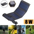 thumbnail image 2 of Muyoka Cargador solar 5V 2A USB Cargador de panel solar plegable IP65 Cargador de teléfono solar a prueba de agua Equipo de supervivencia para acampar Kit de emergencia para teléfono celular Reproduct Muyoka Hogar, 2 of 7