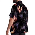 thumbnail image 3 of Bats Men's Short Sleeve Beach Shirts, Casual Printed Button Down Poplin Shirt Summer., 3 of 6