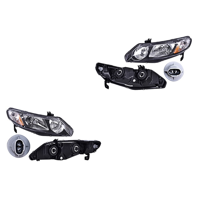 Par de Faros Civic 2006 A 2011 Honda DEPO .