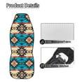 thumbnail image 5 of Yuyamidu Aztec Tribal Car Seat Covers for Front Seat Waterproof Auto Seat Cover Sets Gemoetric Auto Interior Accessories Universal for Cars Truck SUV Van, 5 of 7
