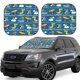 thumbnail image 1 of Balery Dinosaur on the Beach Vacation Parasol para parabrisas de coche de 2 piezas | Parasol plegable para parabrisas delantero de coche para la mayoría de sedanes-Large, 1 of 6