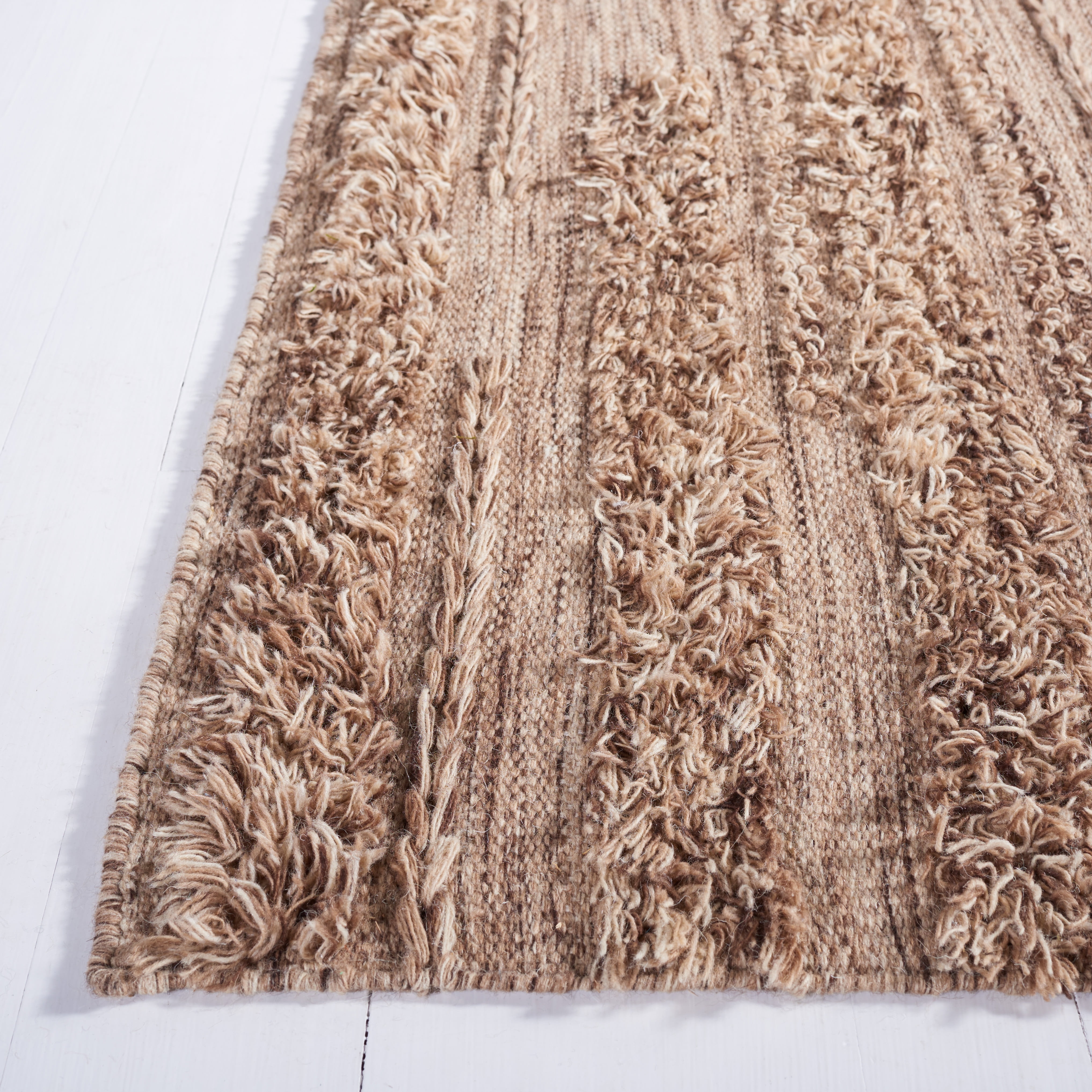SAFAVIEH Vermont Zavanna Striped Area Rug, Brown/Beige, 4' x 6'