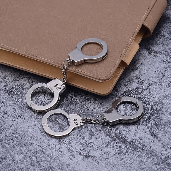 YYKihy Creative Metal Handcuff Keychain Personalized Keychain Handcuff-shaped Charm