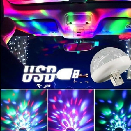 USB Mini LED RGB Disco Stage Light Party Club DJ KTV Xmas Magic Phone Ball (Best Phone Dj App)