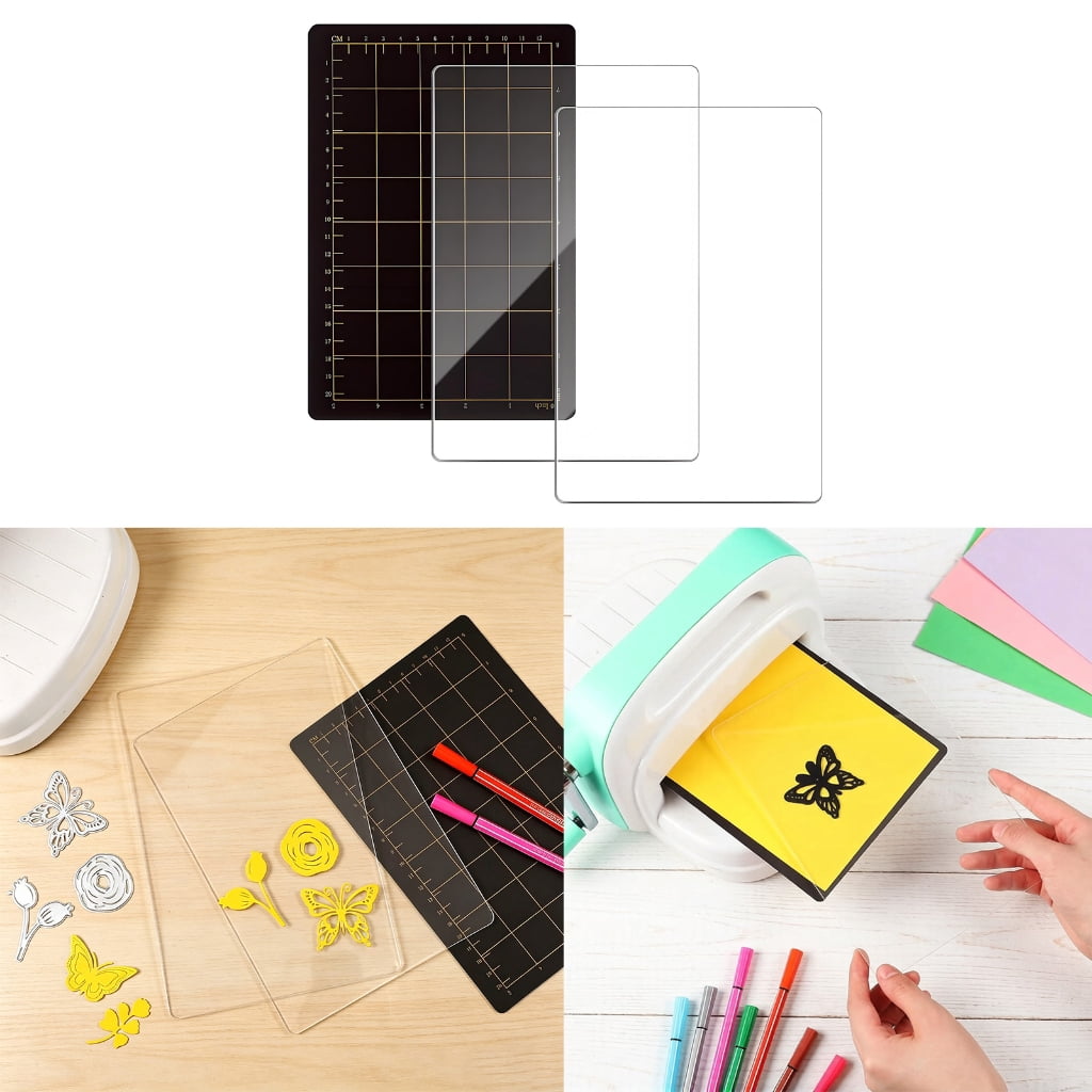 Miiottaa Clear Acrylic Cutting Mat with Magnetic Sheet For Scrapbooking Card Making