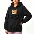 thumbnail image 5 of UOCUFY Pet Pouch Hoodie for Women Cat Dog Carrier Hoodies Carrying Pet Pocke Black,Size M, 5 of 6
