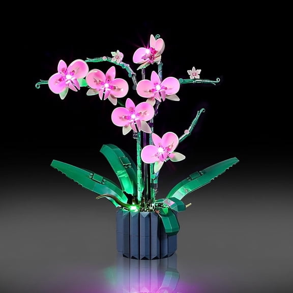 LED Light Kit for Lego 10311 Orchid Plant Decor Set, Compatible with Lego 10311 Building Blocks Model(Not Include Blocks Set)