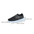 thumbnail image 5 of Xing 1Pair Women Rhinestone Shoes Breathable Fashion Shoes Simple Sports Shoes, 5 of 6