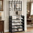 thumbnail image 4 of Cacagoo 5-Tier 69' Tier Dust-Proof Freestanding Shoe Rack, Space-Saving Organizer for Entryway, Closet, Bedroom - Black, 4 of 7