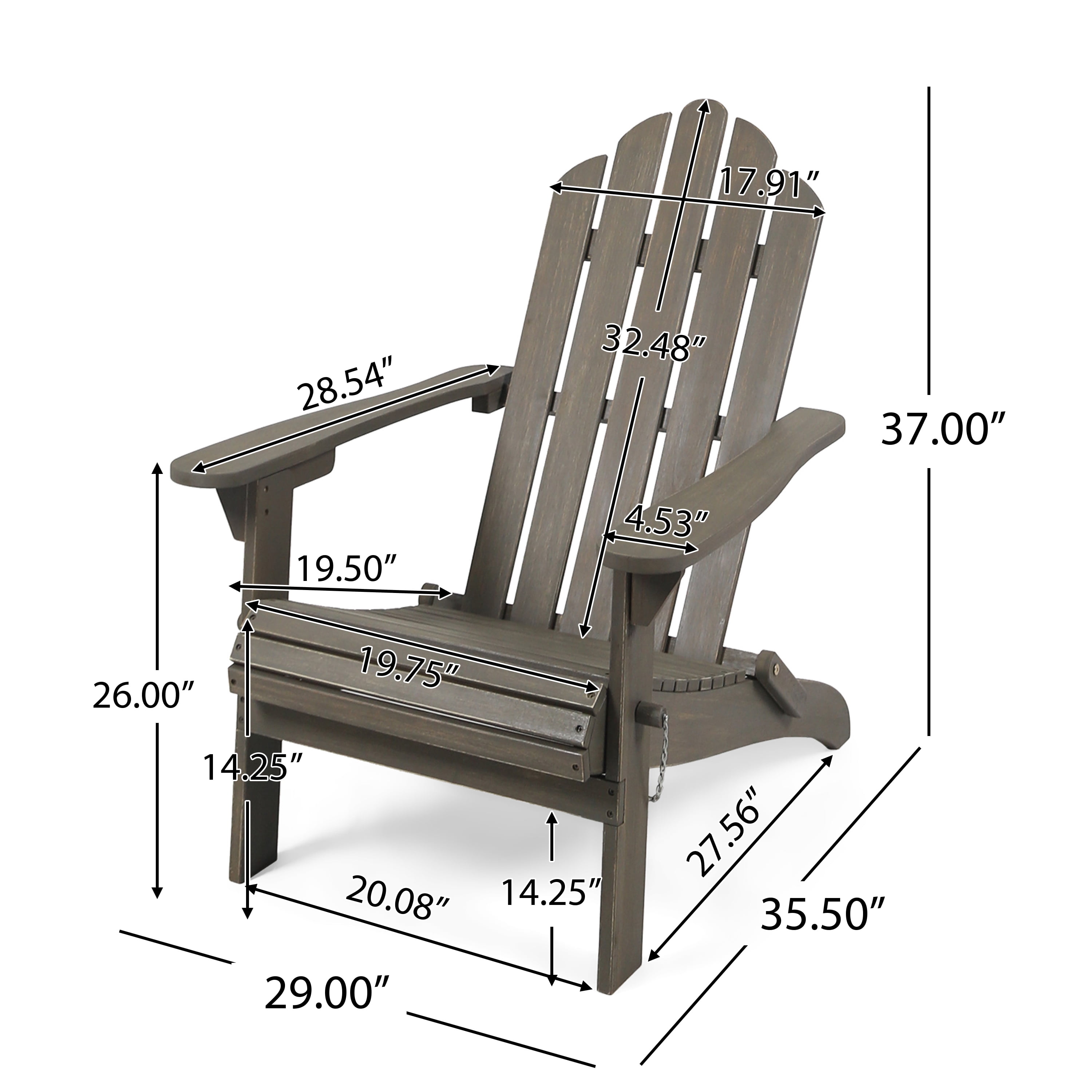 FFZ Hollywood Foldable Adirondack Chair
