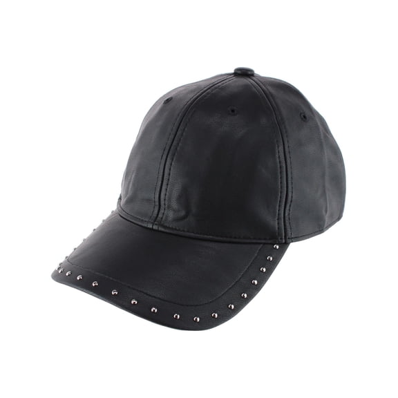 CTM Leather Rivet Baseball Cap (Women)