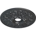 thumbnail image 3 of Ekena Millwork 23 7/8"OD x 4"ID x 2 1/8"P Ashley Ceiling Medallion (Fits Canopies up to 4 3/4"), Hand-Painted Pewter, 3 of 6