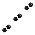 thumbnail image 2 of kurtrusly 1/2/3/5 Pack of 10 Cord Stopper Plastic Round Shaped Lanyard Drawstrings Stoppers with 2 Holes Portable Anti- for slip Rope Fastener Black 3PCS, 2 of 6