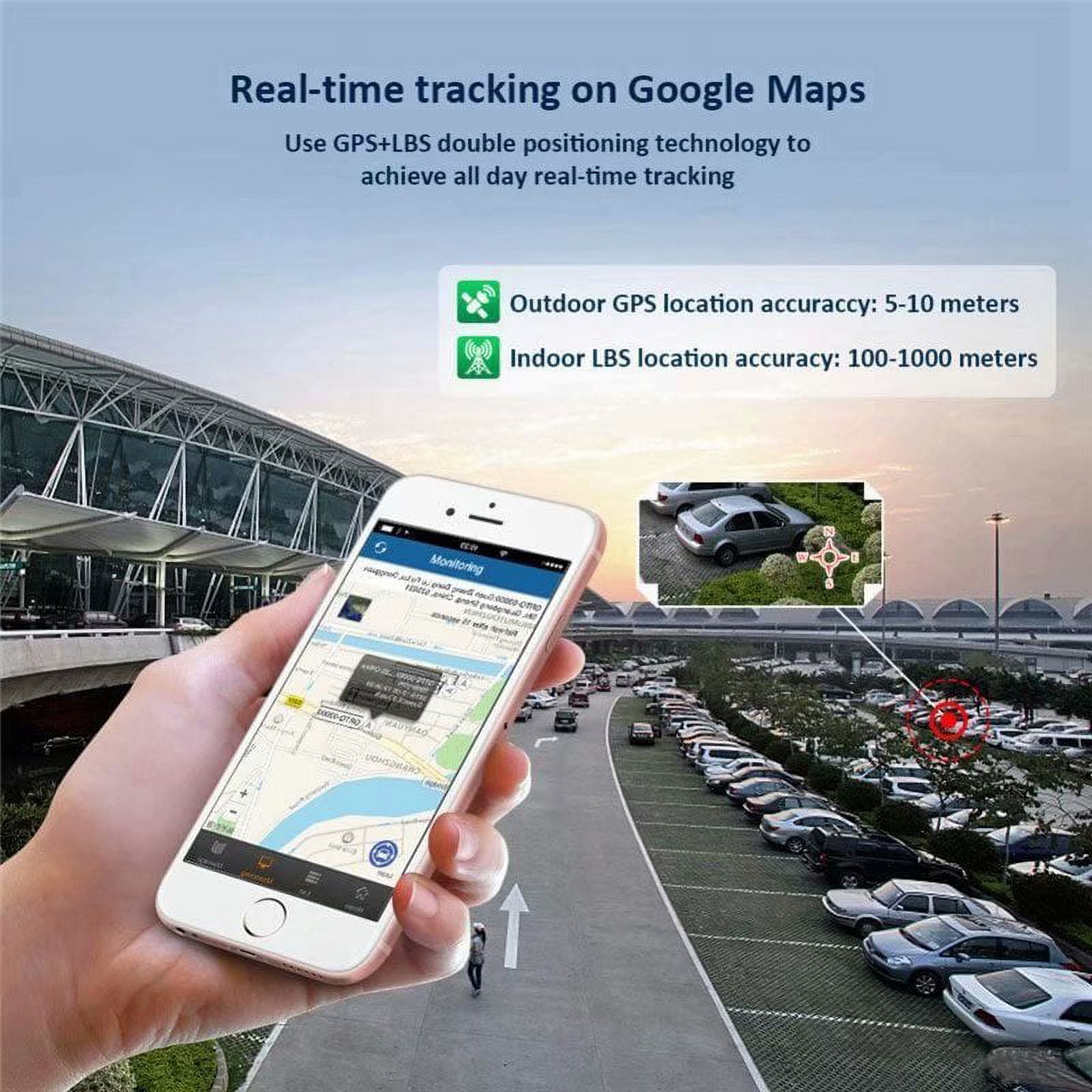 TK905 GSM GPS GPRS Car Vehicle Powerful Magnet Tracking Tracker Real Time  Device 3 Months Standby Time 