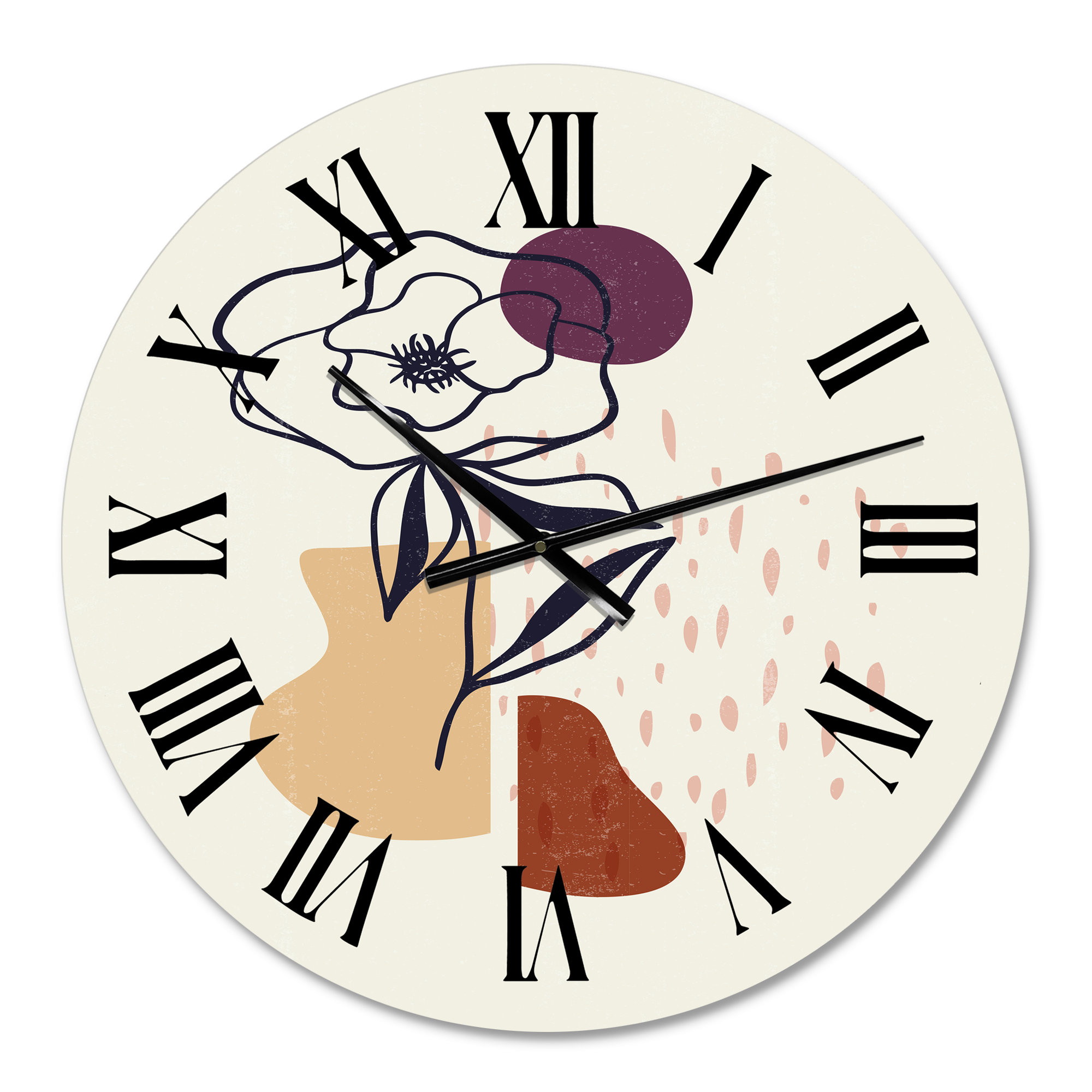 Designart 1 in Quartz Modern/Contemporary Wall Clock