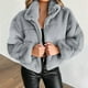 thumbnail image 2 of Chaquetas para mujer Trendy Street Loose manga larga Color sólido Casual Cardigan Coat Odeerbi ODB-3, 2 of 5
