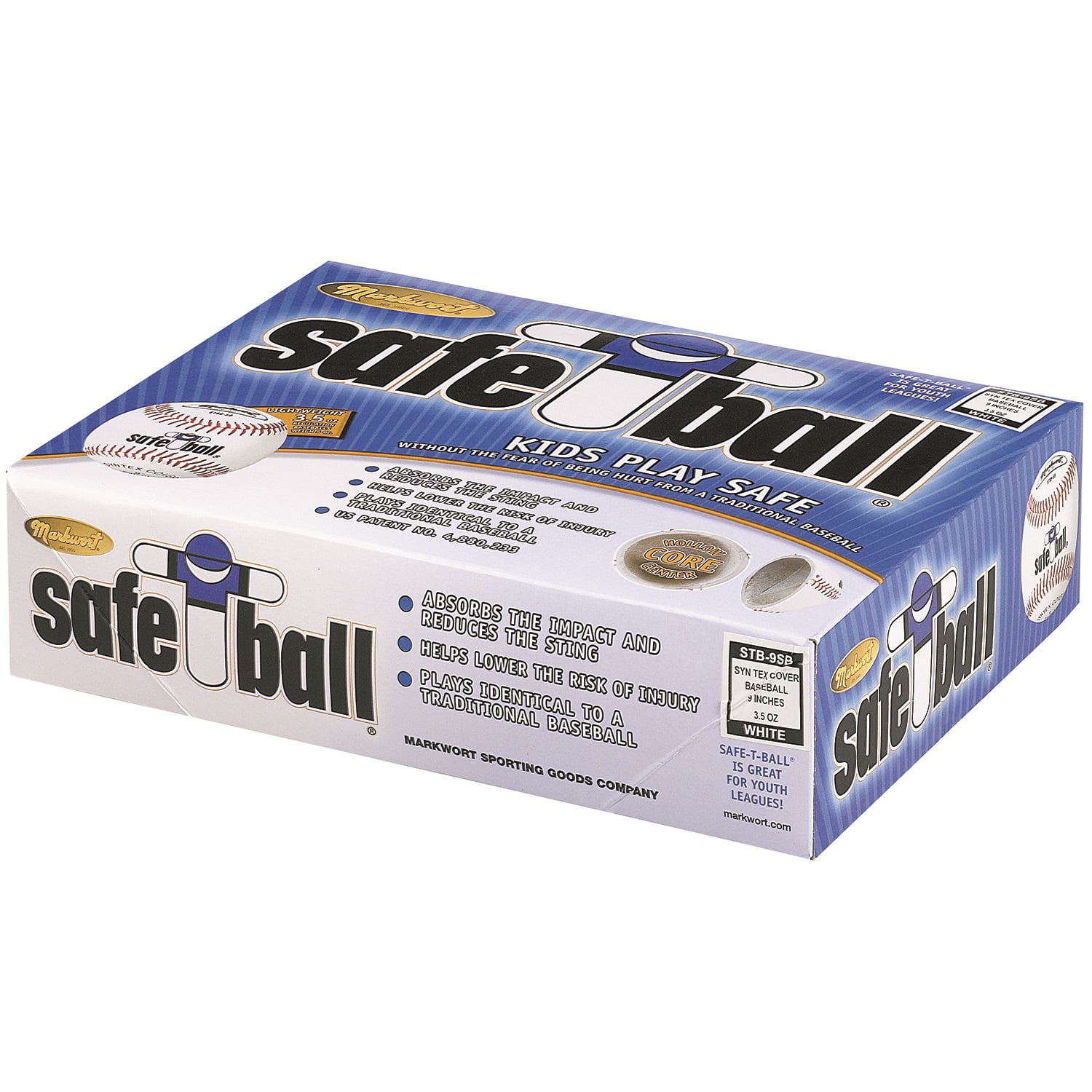 Markwort Safe-T Youth League Baseball, Single Ball