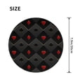 thumbnail image 3 of Disketp Red Poker Small Mouse Pad 7.9x7.9 Inches,Washable Round Mousepad For Office Laptop Computer,Non-Slip Rubber Base Mouse Pads For Wireless Mouse, 3 of 9