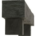 thumbnail image 4 of Ekena Millwork 4"H x 8"D x 60"W Hand Hewn Faux Wood Fireplace Mantel Kit w/ Alamo Corbels, Aged Ash, 4 of 10