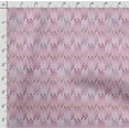 thumbnail image 6 of Soimoi Geometrical Printed, Japan Crepe SatinFabric, by The Yard 54 Inch Wide, Decorative Sewing Fabric for Dresses Kimonos Gowns, Light Pink, 6 of 6