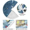 thumbnail image 2 of SKYSONIC Christmas Tree Skirt Snowflake Xmas Tree Skirt Floor Door Round Mat Decorations for Holiday Party Home Christmas Day Ornaments 35.4 Inch, 2 of 6