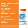 thumbnail image 3 of Doctors BEST High Absorption CoQ10, Heart & Energy Support, USP Verified, Naturally Fermented CoQ10, Non-GMO, Gluten Free, Soy Free, Vegan 360 Veggie Caps, 3 of 5