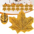 thumbnail image 2 of 3D Artificial Autumn Maple Leaves, Textured Fabric Fall Leaves for Thanksgiving Table Decor, Fall Wedding Centerpieces, Wreaths, Vases, Jars and Seasonal Home Decorations, 2 of 4