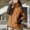 Brown, variant on Azrian Clearance Tops Plus Size Women Detachable Cap And Windproof Thick Three-in-one Jacket Outdoor Sports Warm Jacket